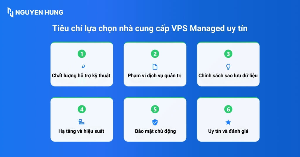 Tiêu chí lựa chọn nhà cung cấp VPS managed uy tín